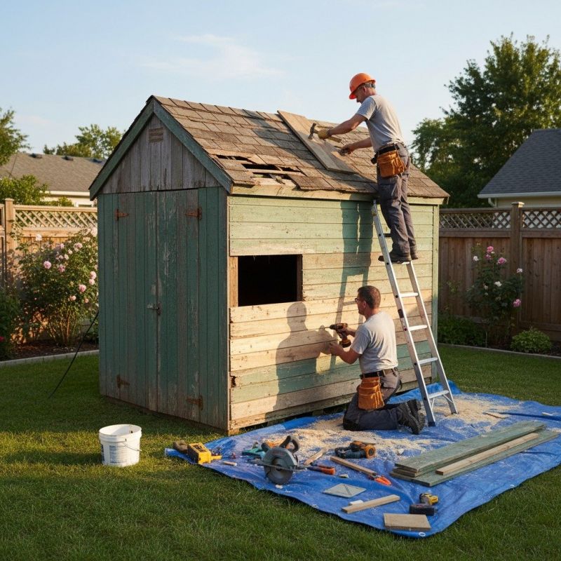 Shed Roof Installation