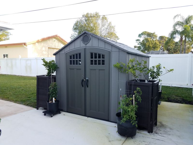 Metal Shed Roof Installation